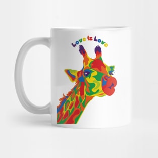 Giraffe Love is Love Mug